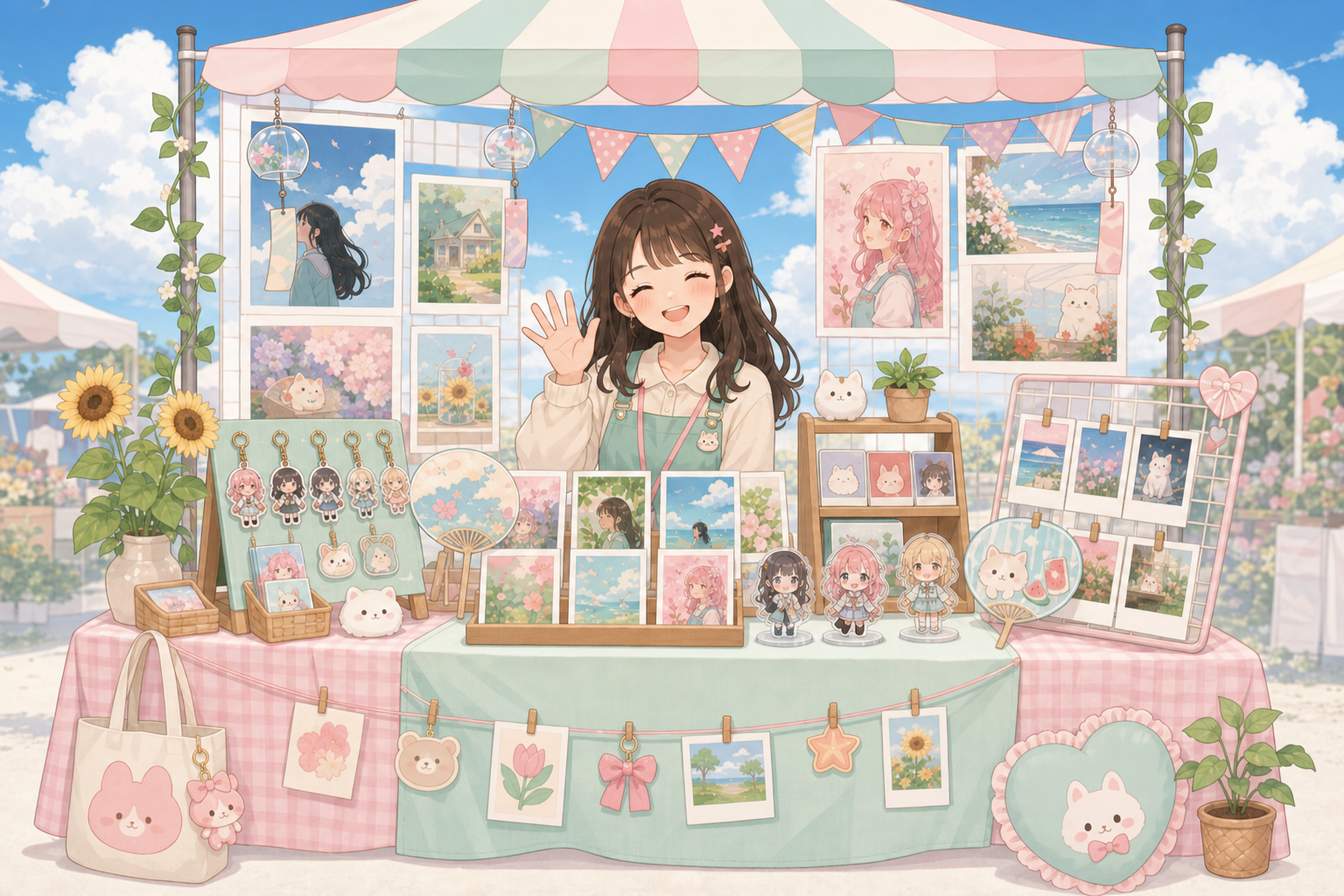 ブース出展エリアのイメージイラスト
